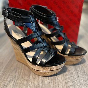 Guess Black Wedges